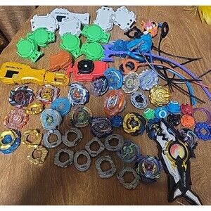 Beyblade lot metal and plastic Accessories right‎ out of toybox